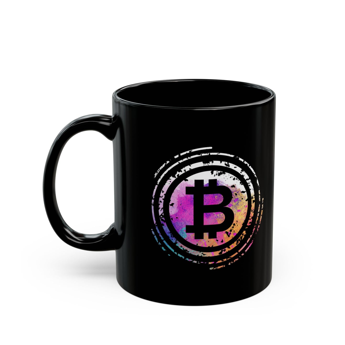 Bitcoin Art Black Mug