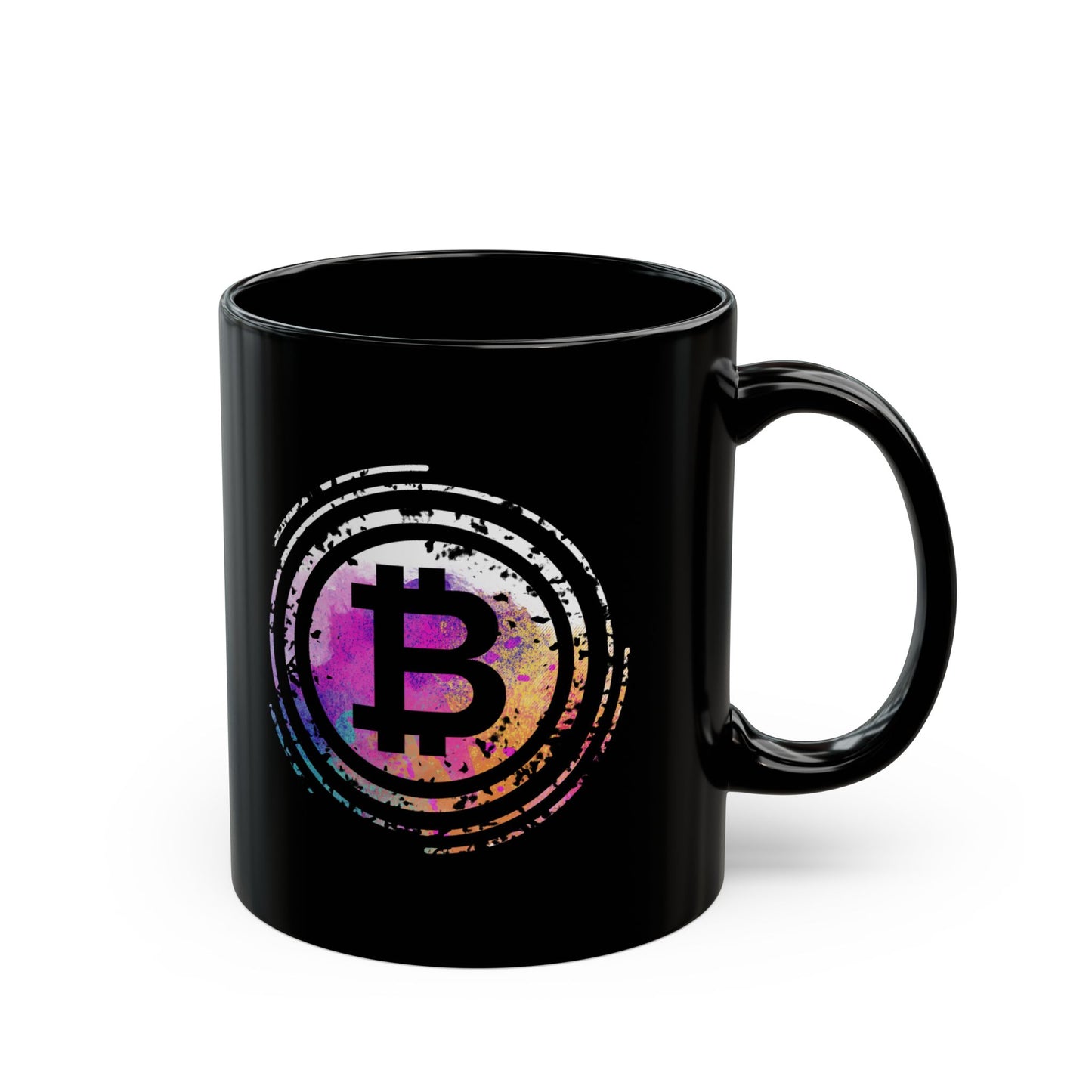 Bitcoin Art Black Mug