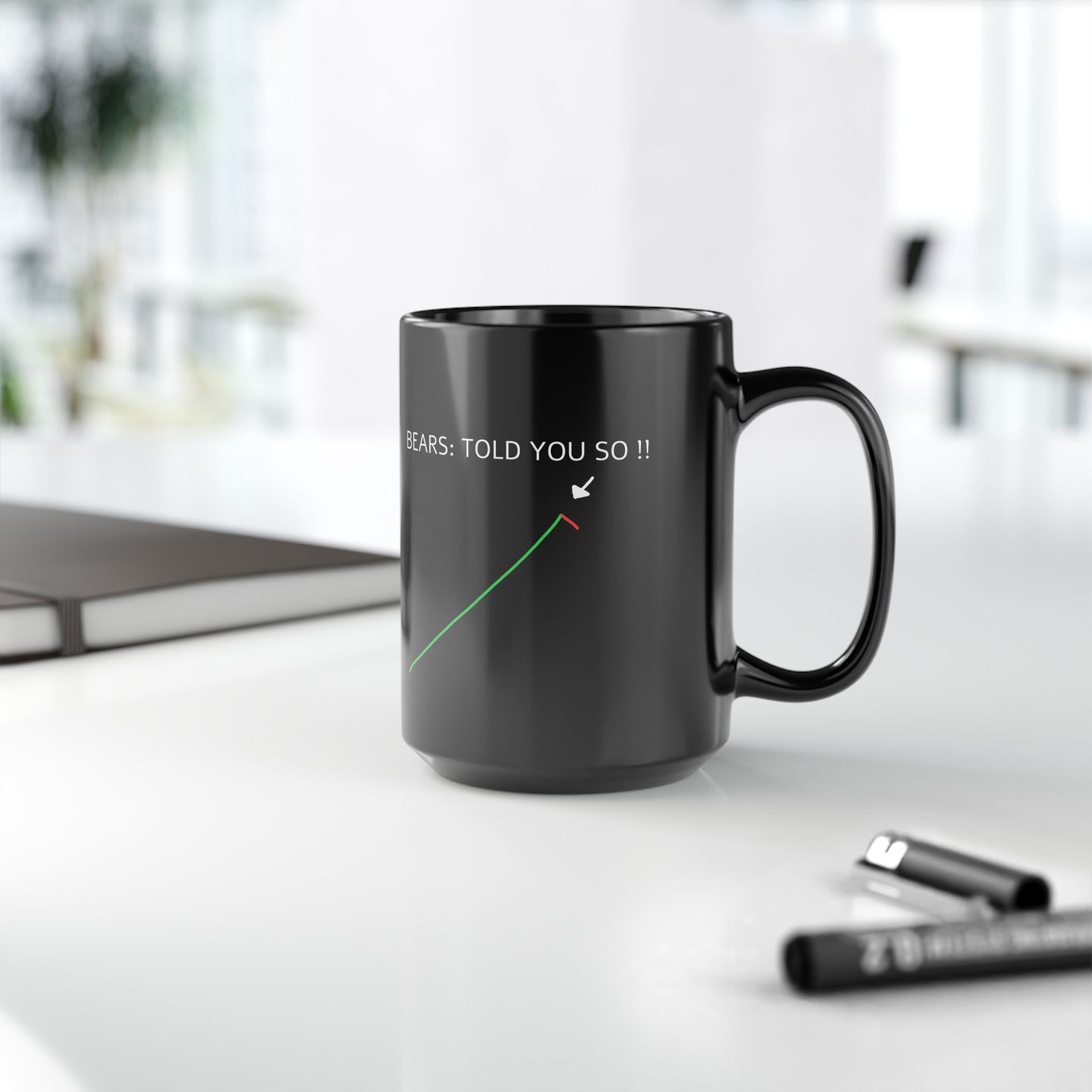 Bears: Told You So ! Meme Black Mug