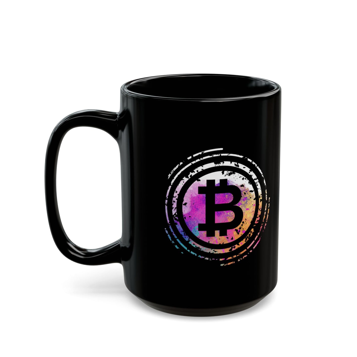 Bitcoin Art Black Mug