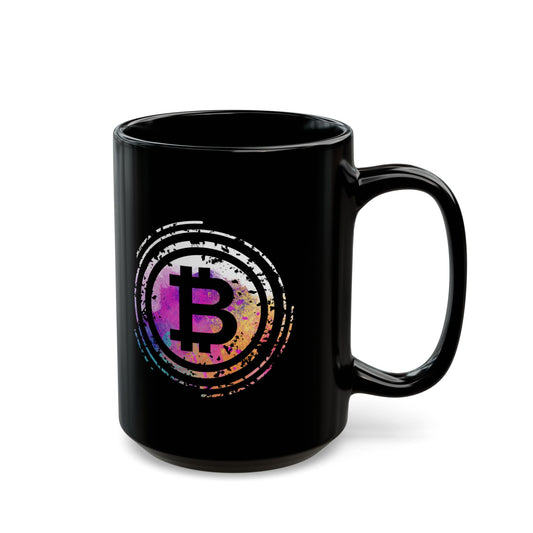 Bitcoin Art Black Mug