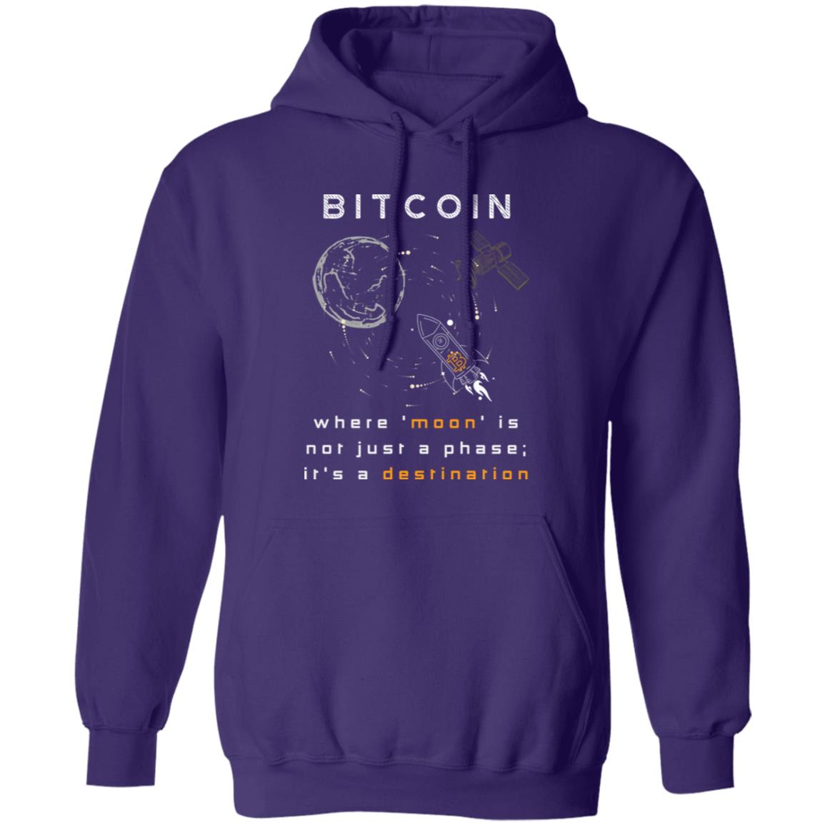 Bitcoin Destination Moon Hoodie