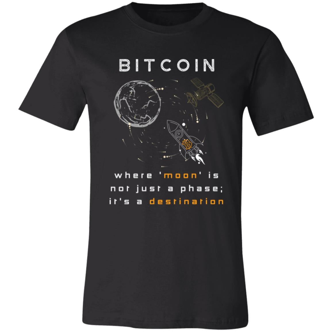 Bitcoin Destination Moon T-Shirt